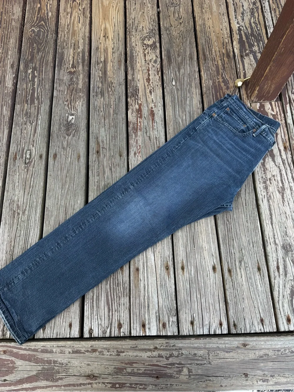 Levi's Men's Straight Fit Blue Denim Jeans